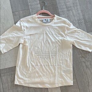 Adidas Cream Logo T-Shirt